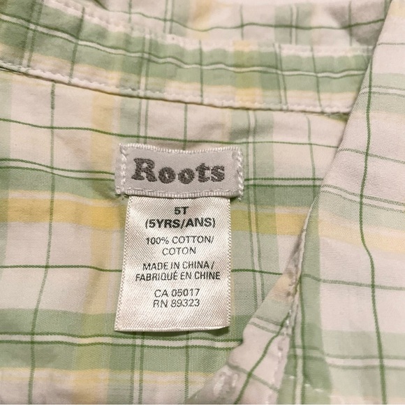 Roots Button Up Tshirt Kids 5T Shirt - Picture 5 of 16
